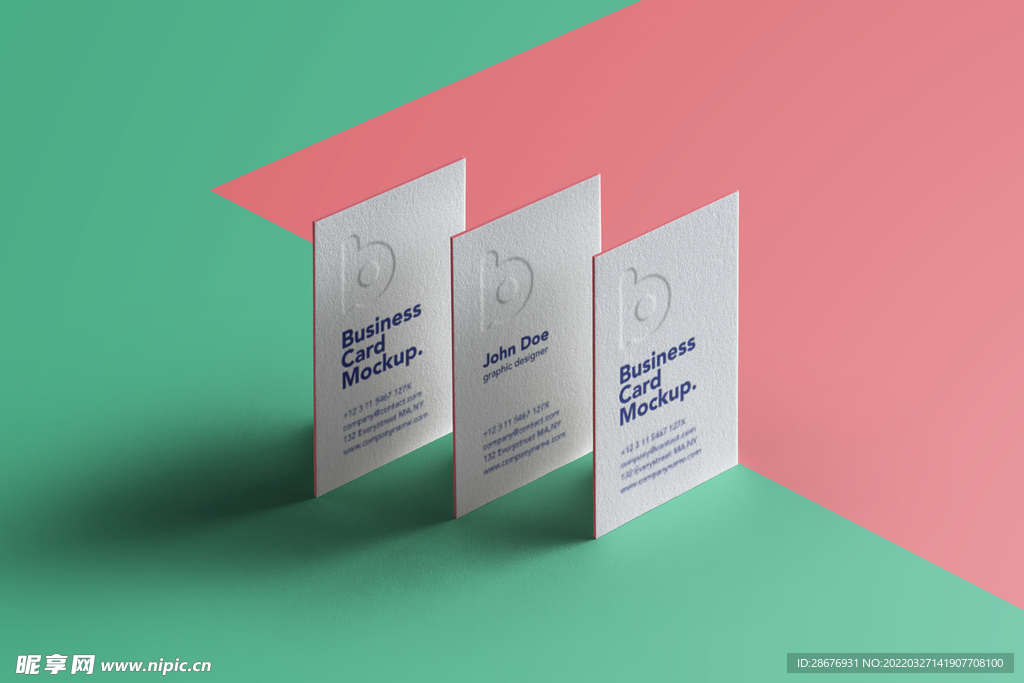 名片卡片样机实物展示效果图