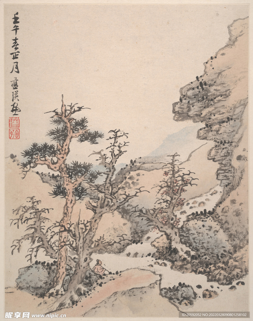山水画  