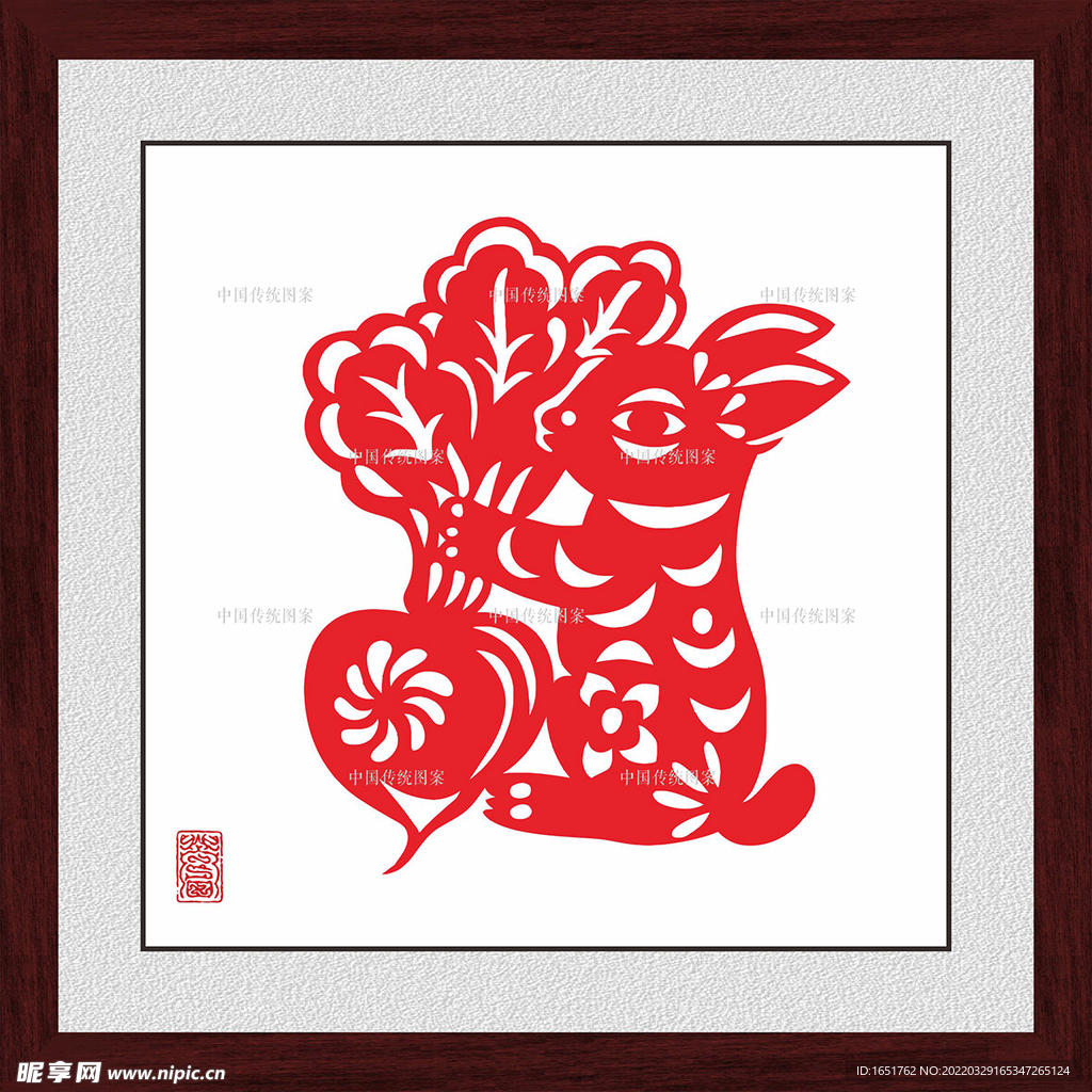 剪纸兔子