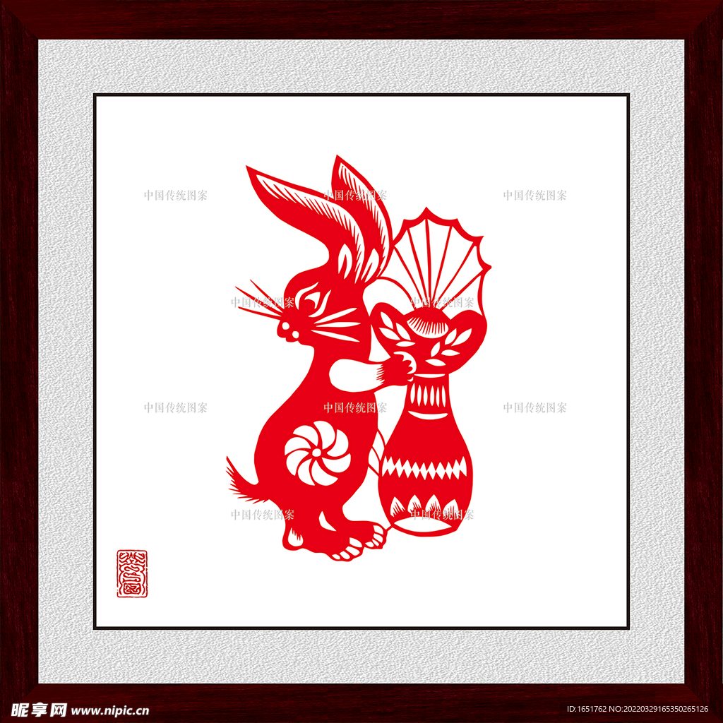 剪纸兔子