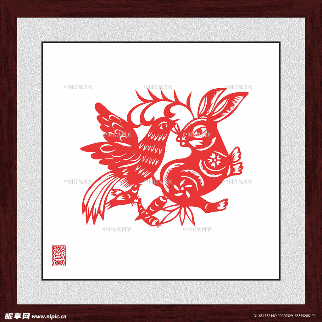 剪纸兔子