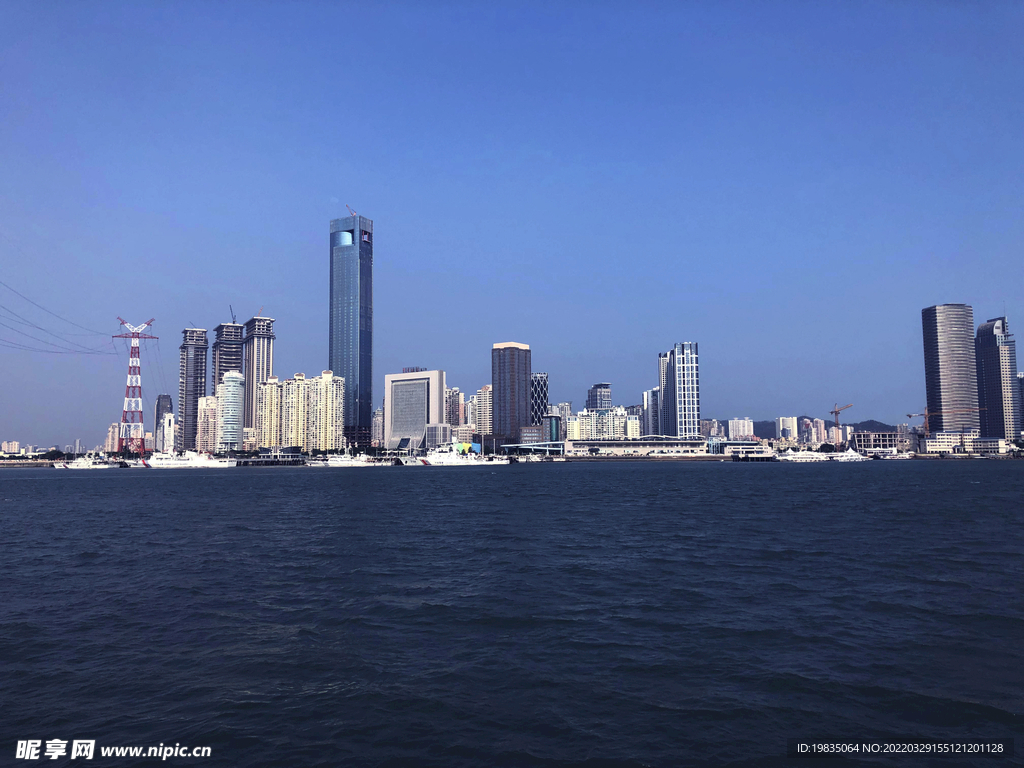 厦门的海上风景