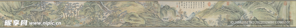  山水画  