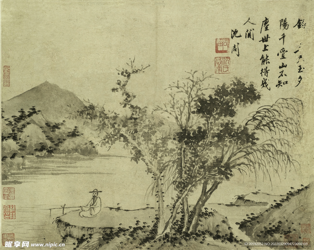 水画  