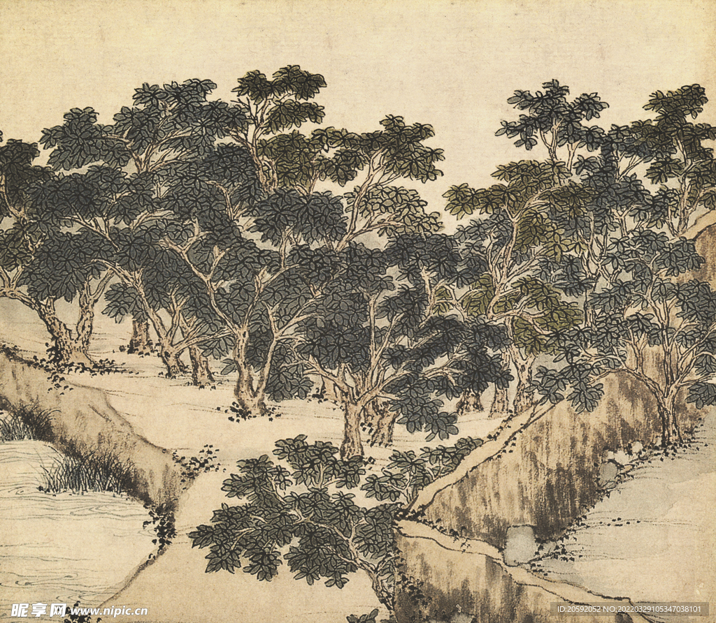 水墨画 