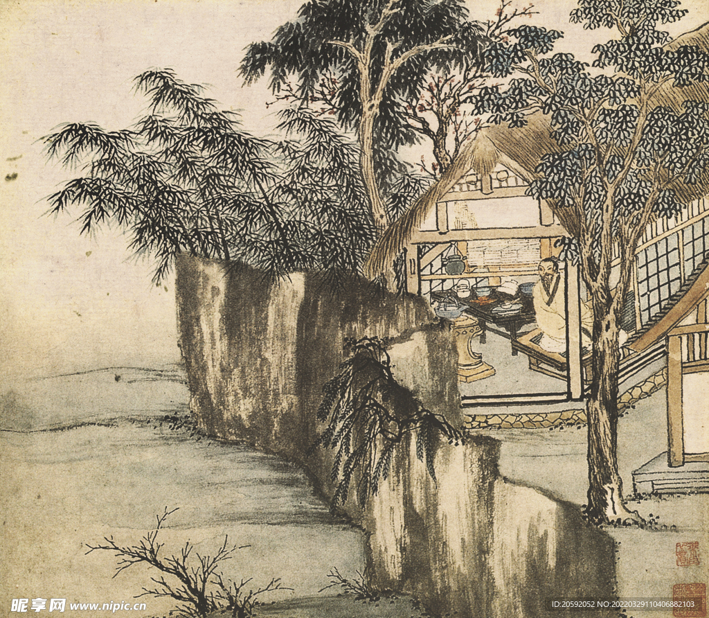 水墨画 