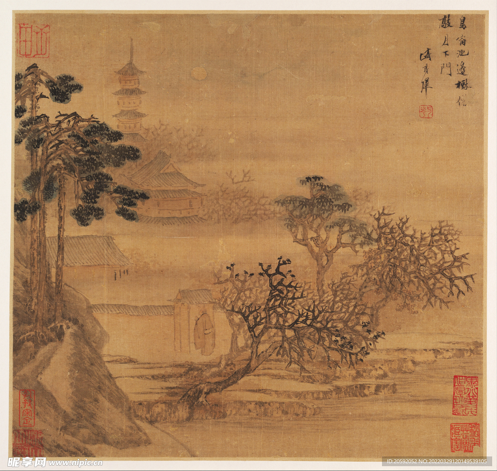  水墨画   