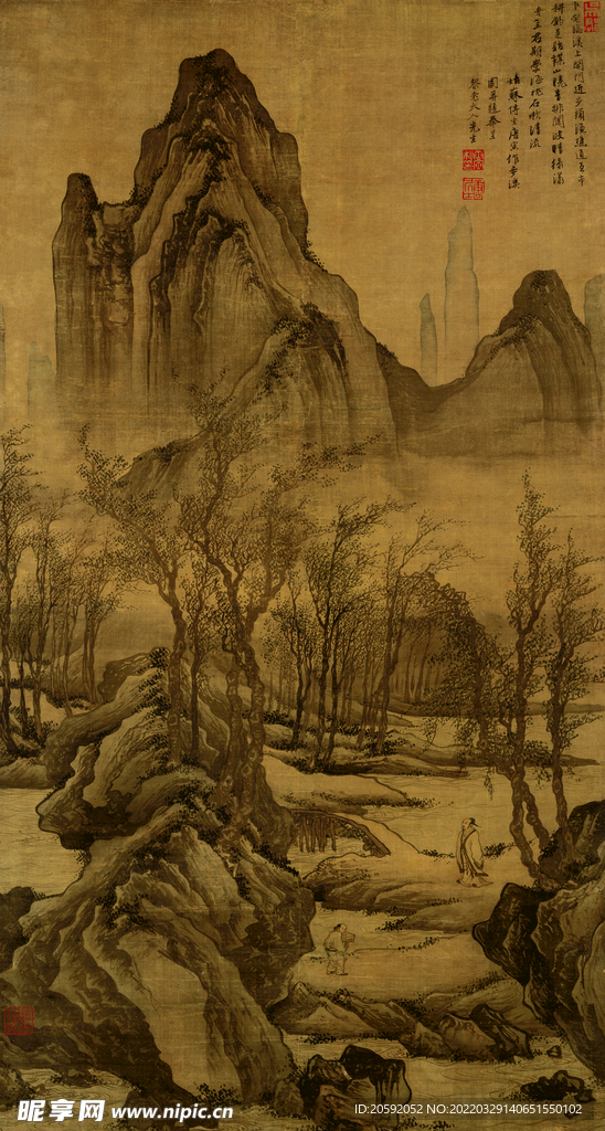 山水画  