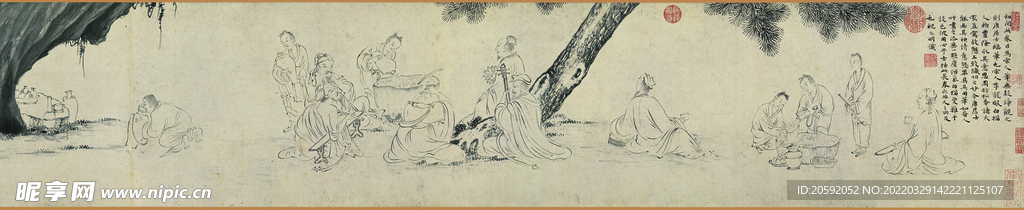  水墨画  