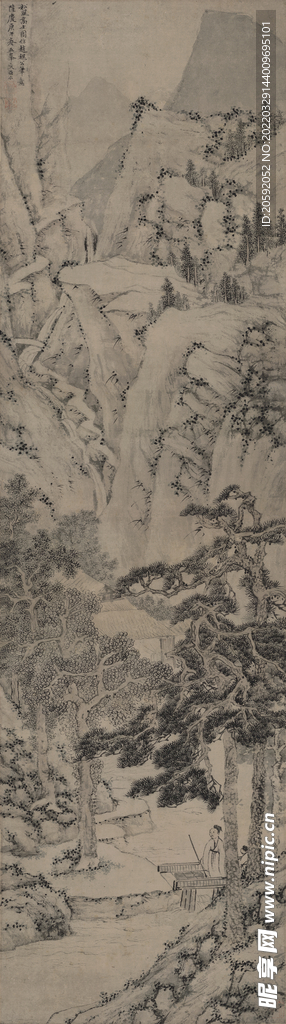 水墨画  