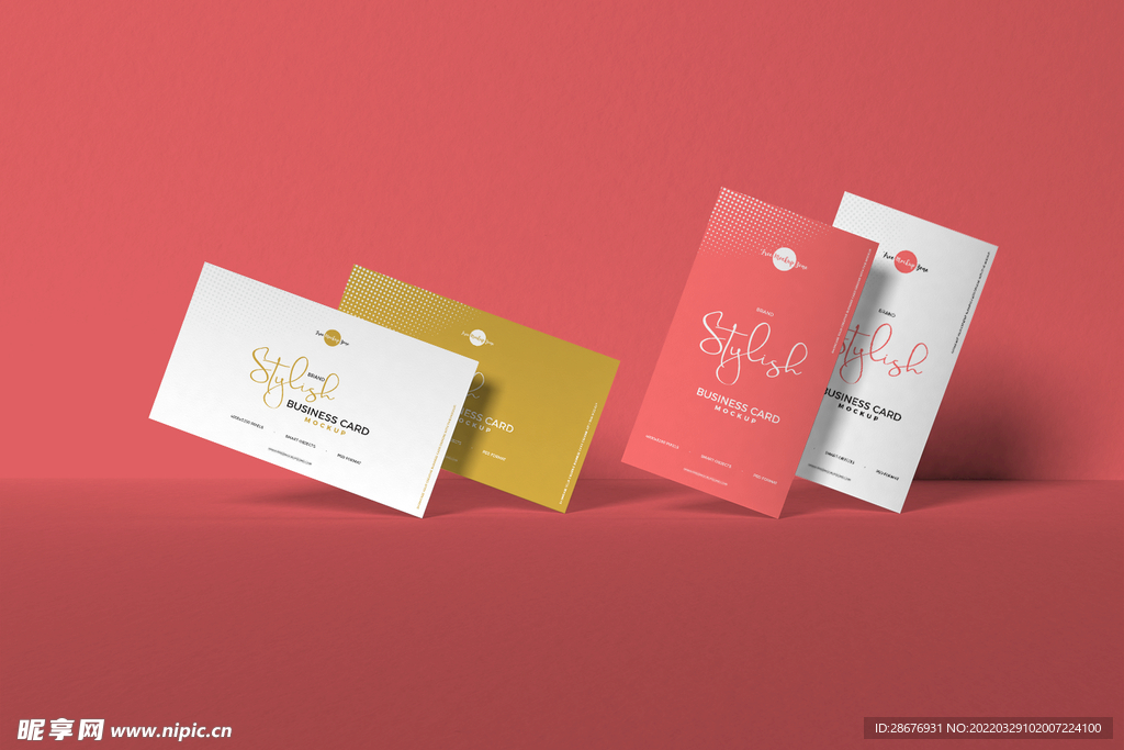 名片卡片样机实物展示效果图