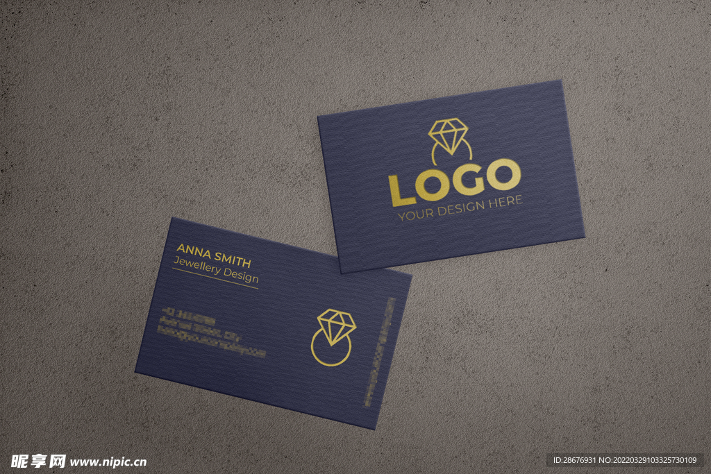 名片卡片样机实物展示效果图