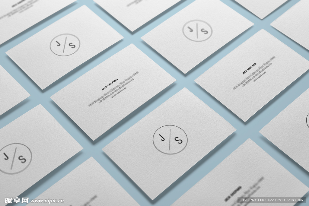 名片卡片样机实物展示效果图