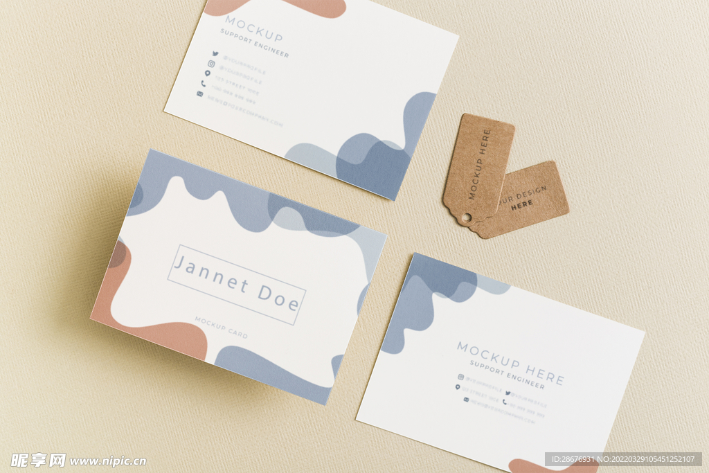名片卡片样机实物展示效果图