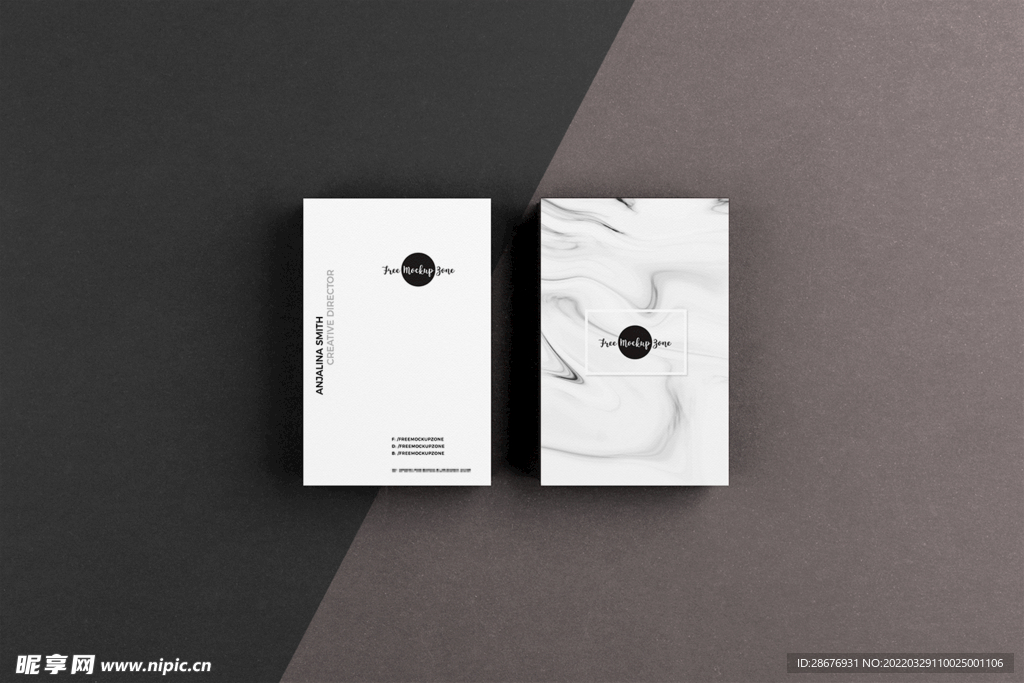 名片卡片样机实物展示效果图