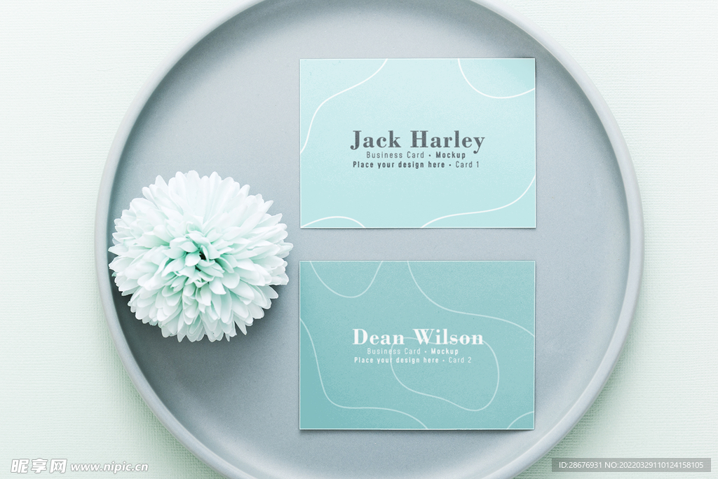 名片卡片样机实物展示效果图