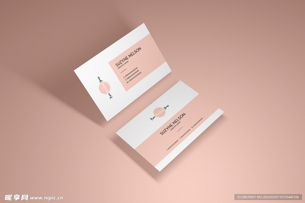 名片卡片样机实物展示效果图