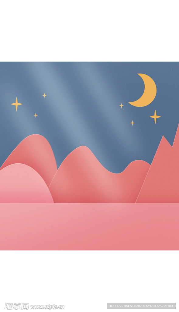 卡通插画主图背景