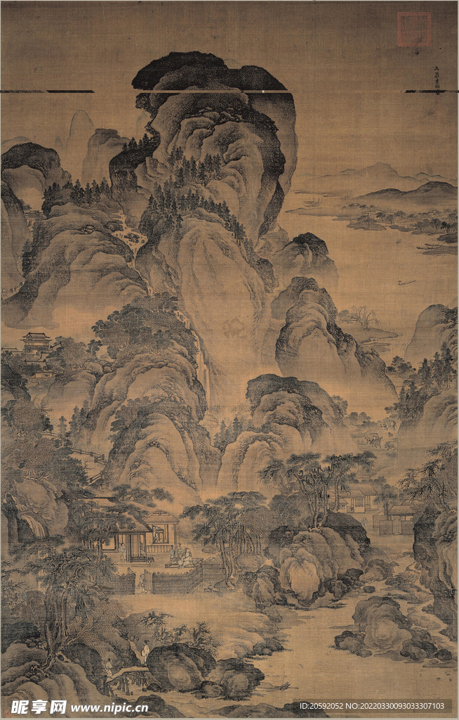 山水画  