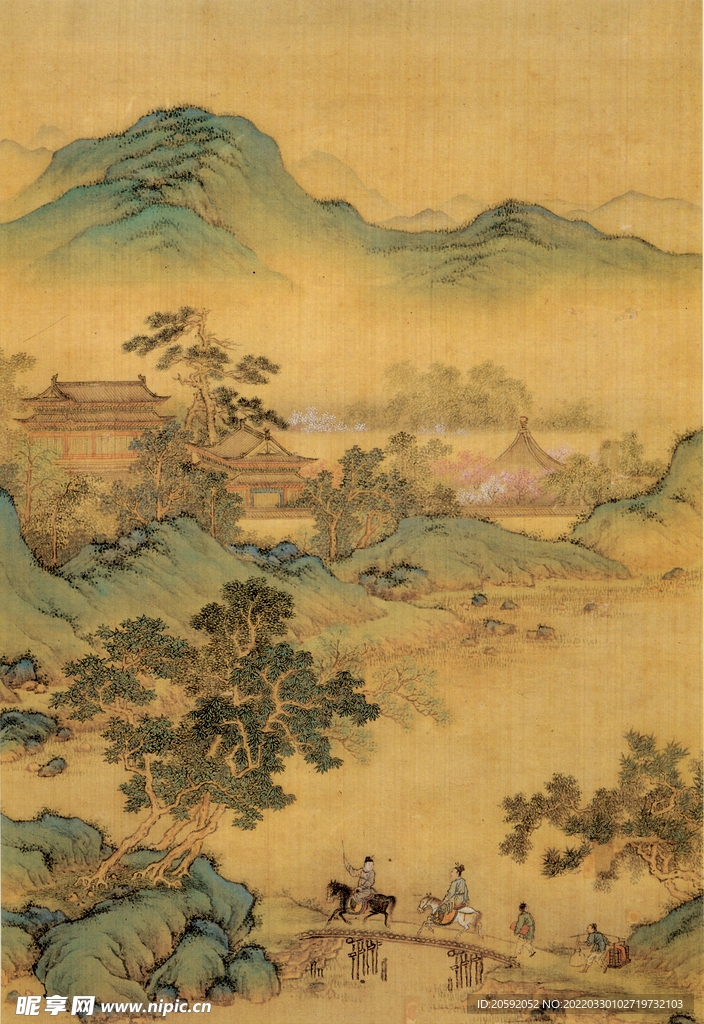 山水画  