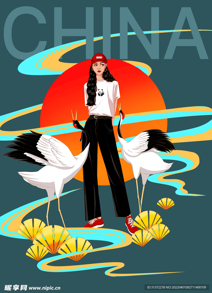 国潮海报设计图片