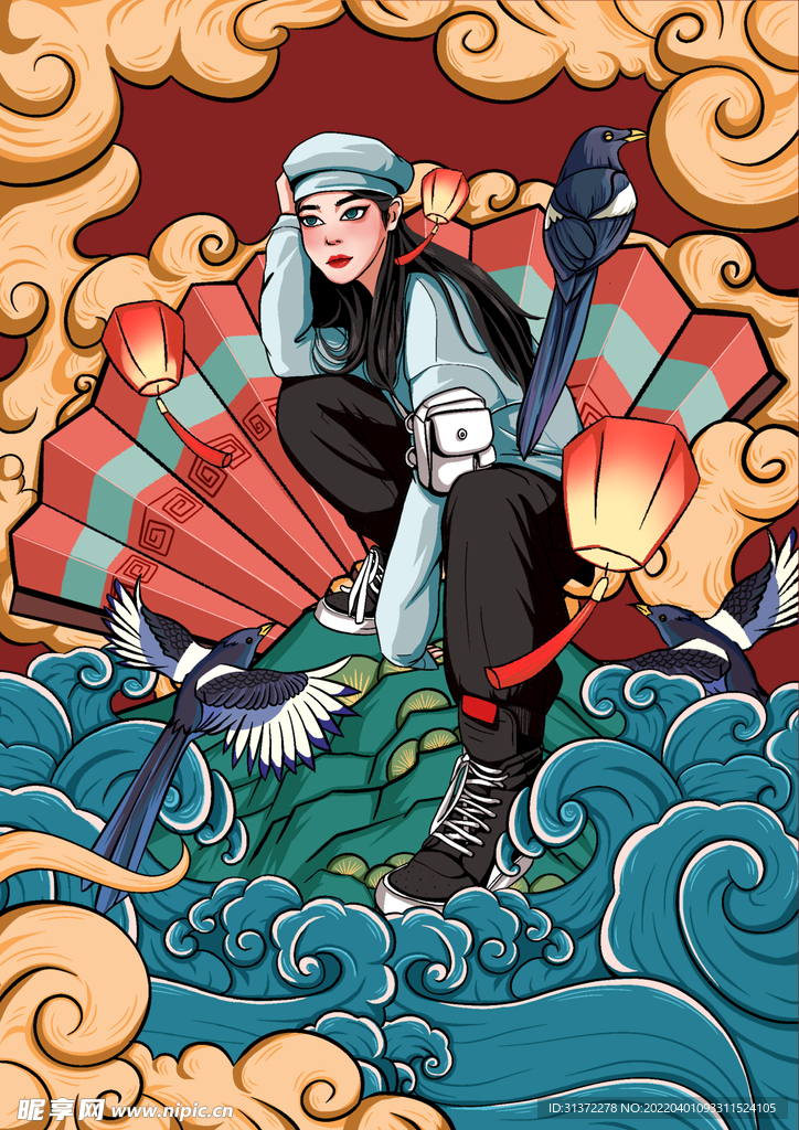 国潮海报设计图片