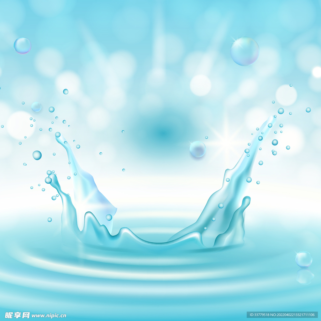 水滴静态元素