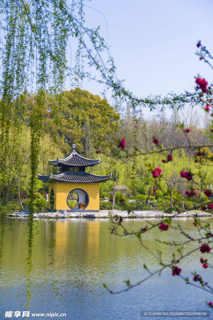 瘦西湖美景钓鱼台风光