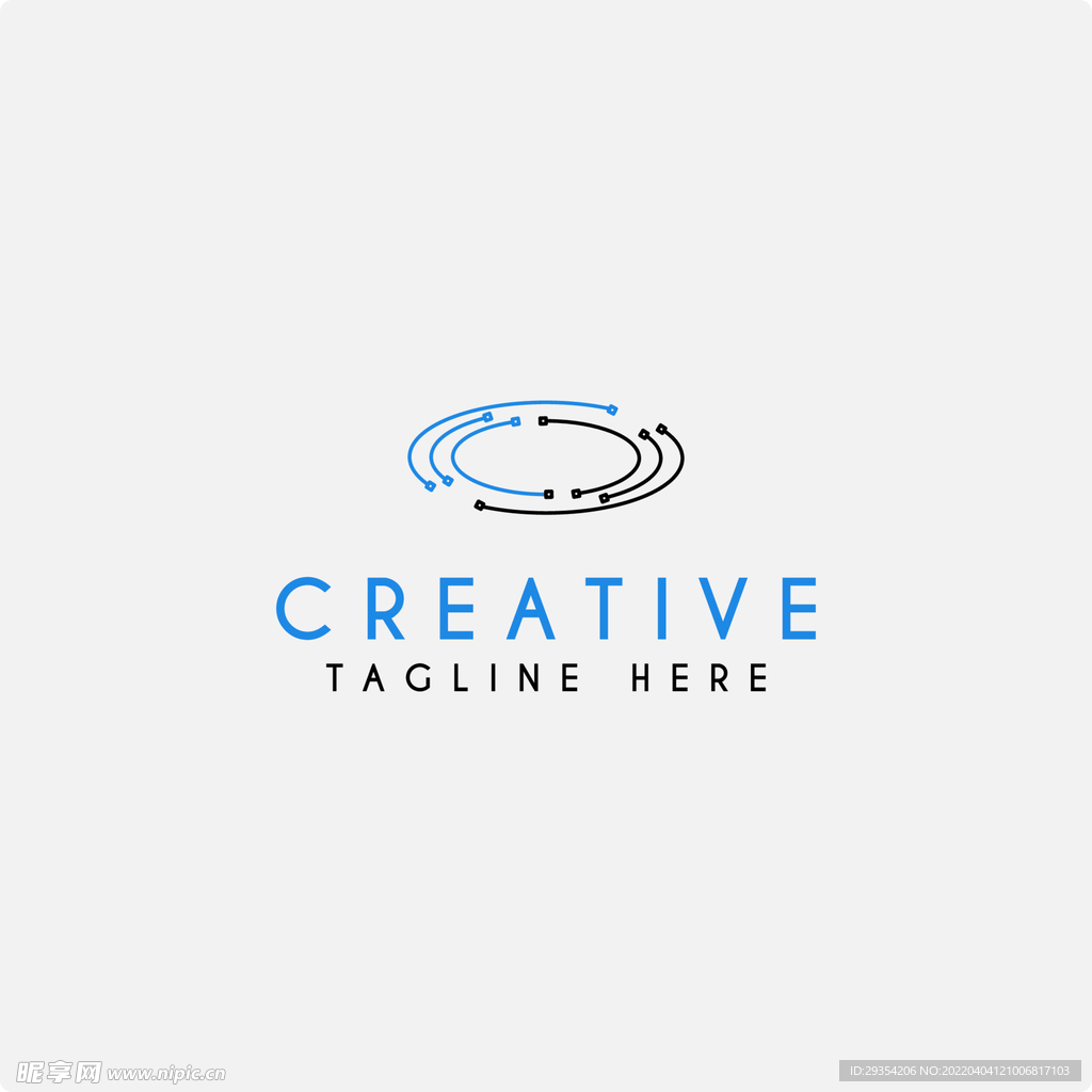 科技几何图形公司logo图片