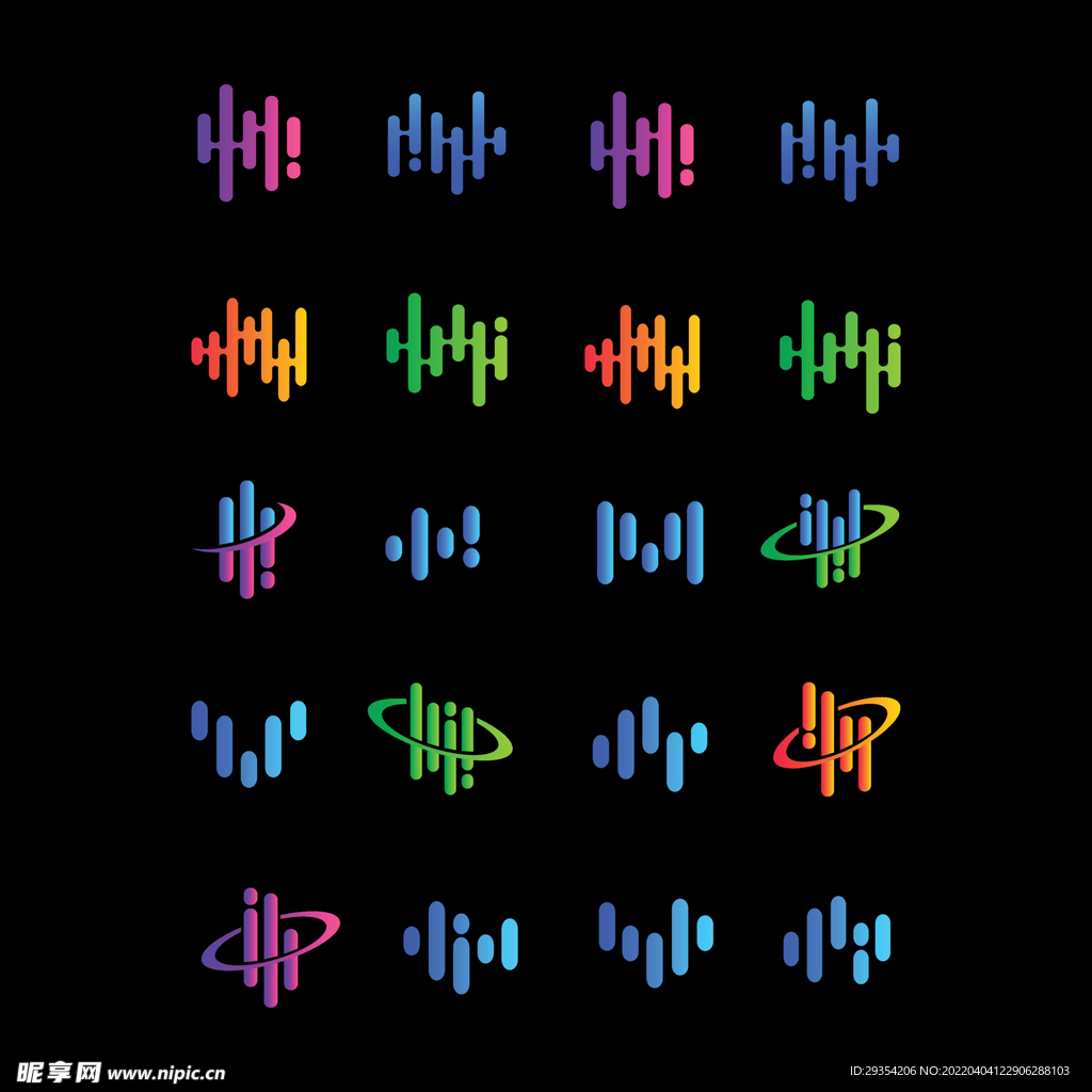 节奏几何图形公司logo图片