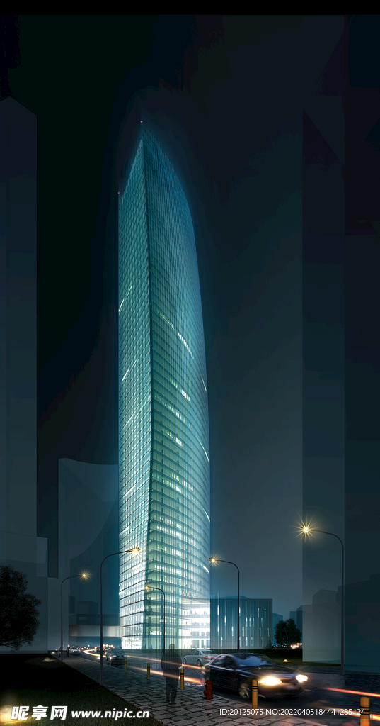建筑夜景图