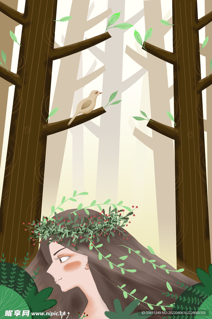 立春插画图片