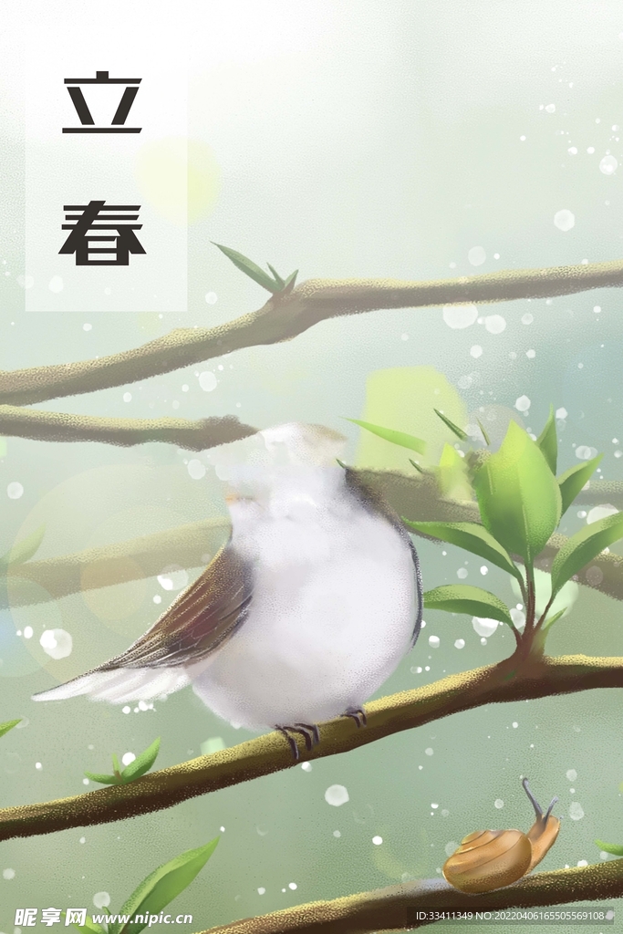 立春插画图片
