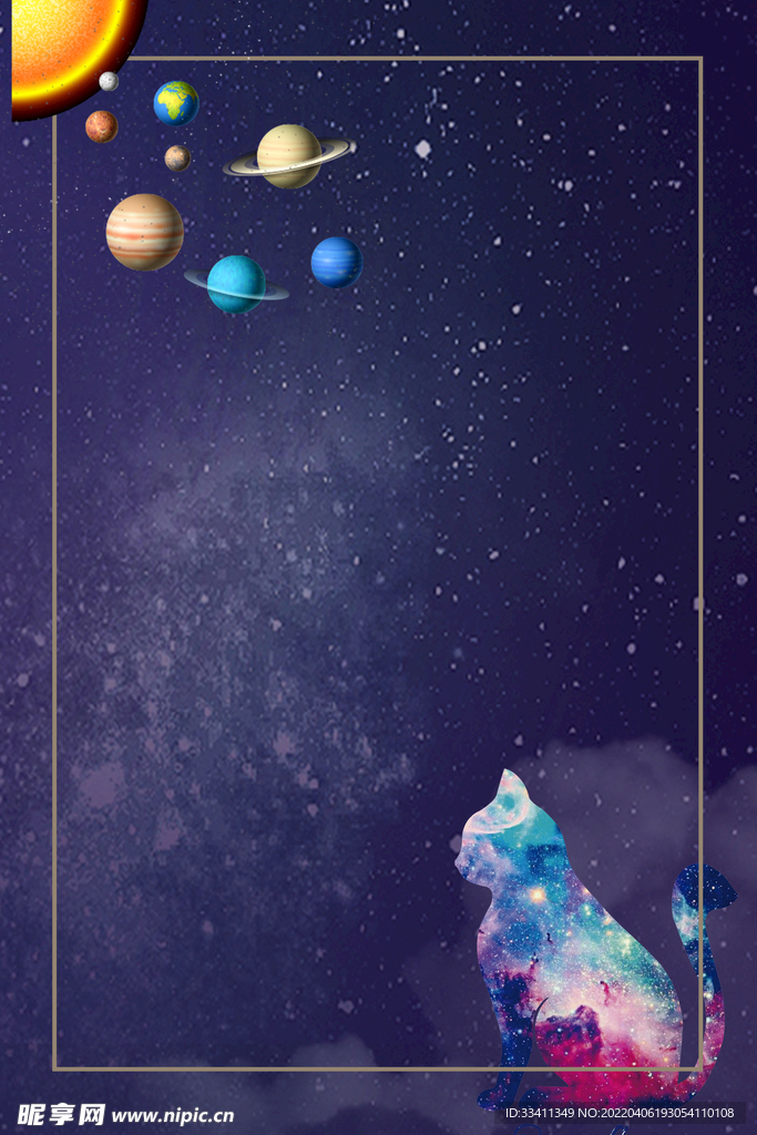  创意星空合成海报图片 