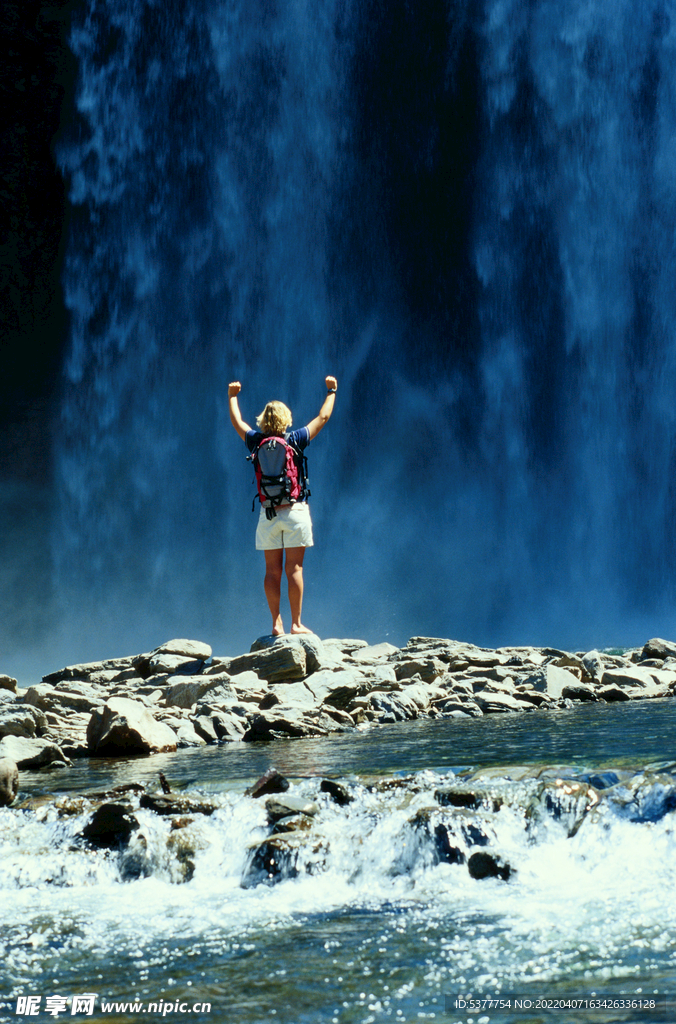 瀑布 户外