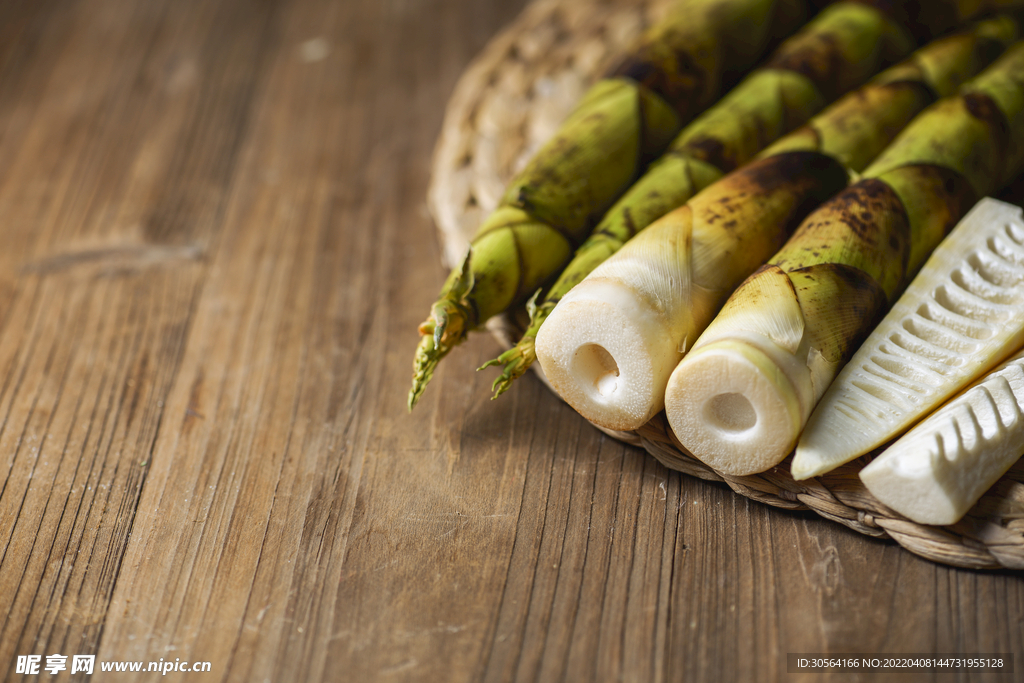 新鲜竹笋食材