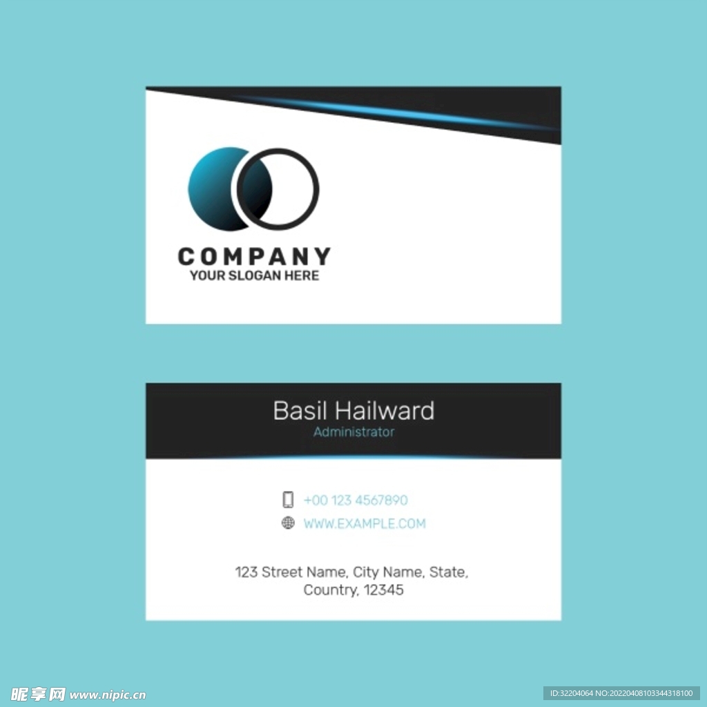 名片  商务  高端  简约 