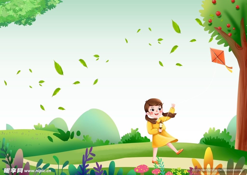 春天背景 创文创卫