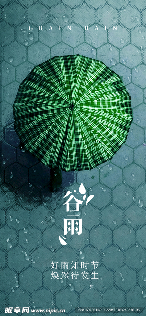谷雨节气海报