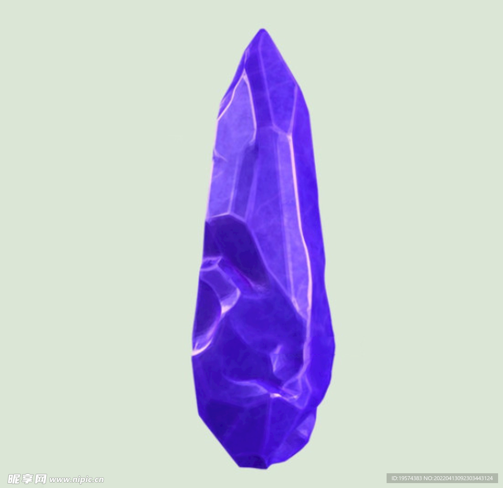 C4D模型紫水晶游戏