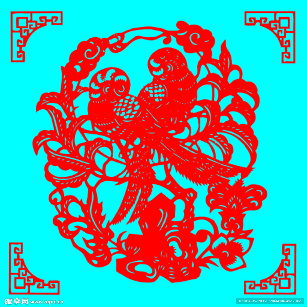 鸟儿剪纸