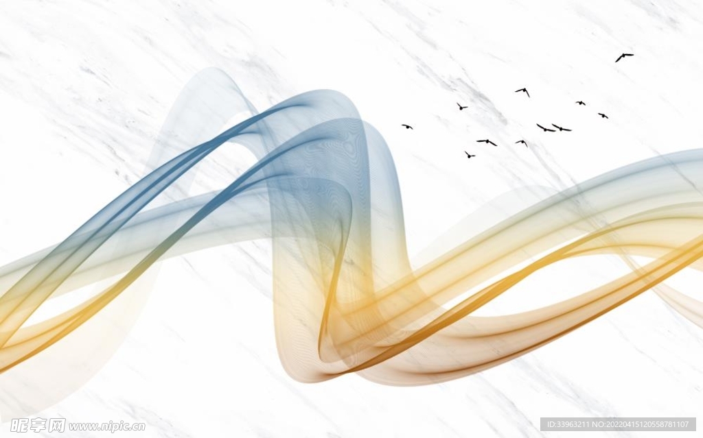 新中式山水背景墙