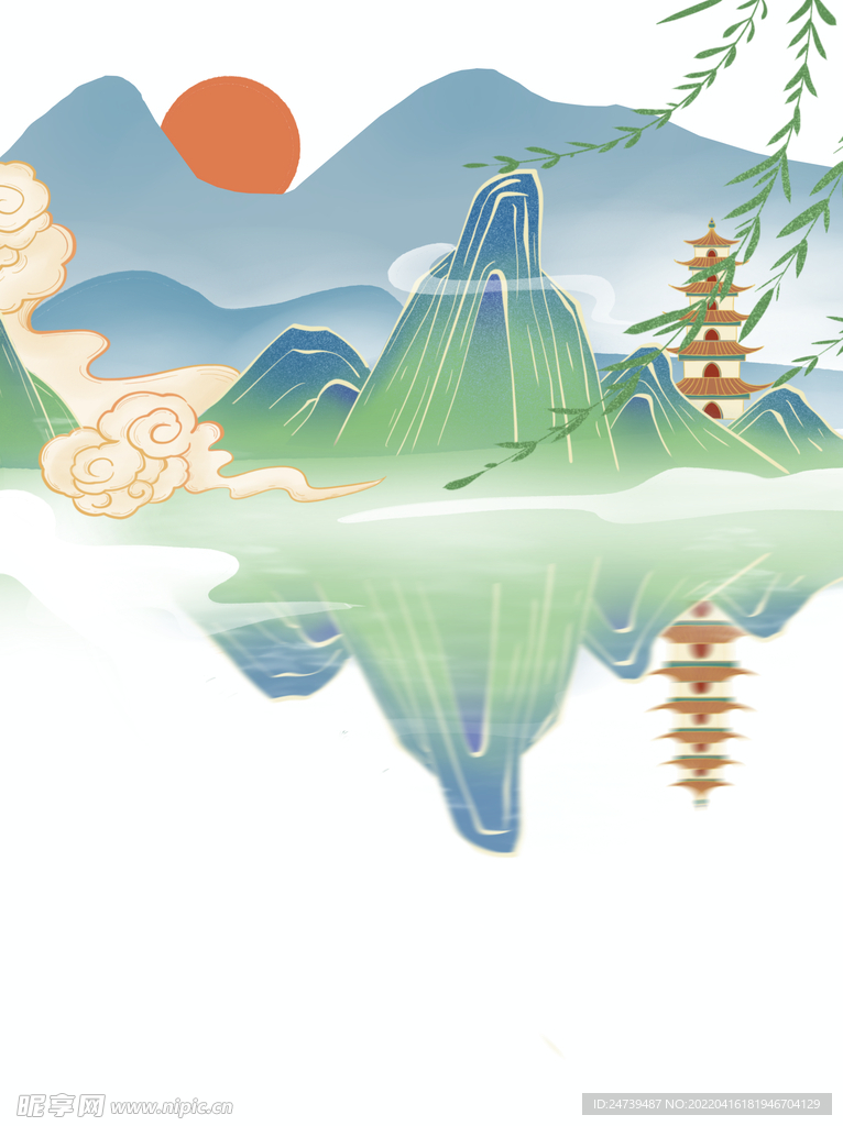 国潮山水