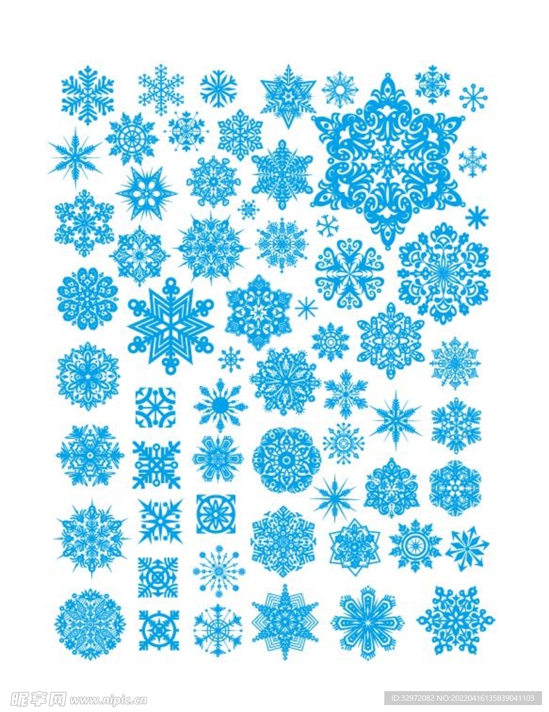 雪花矢量图