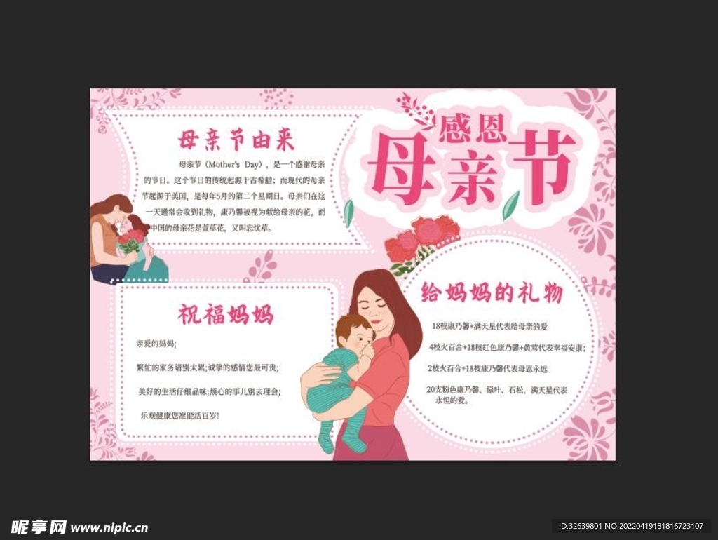母亲节手抄报