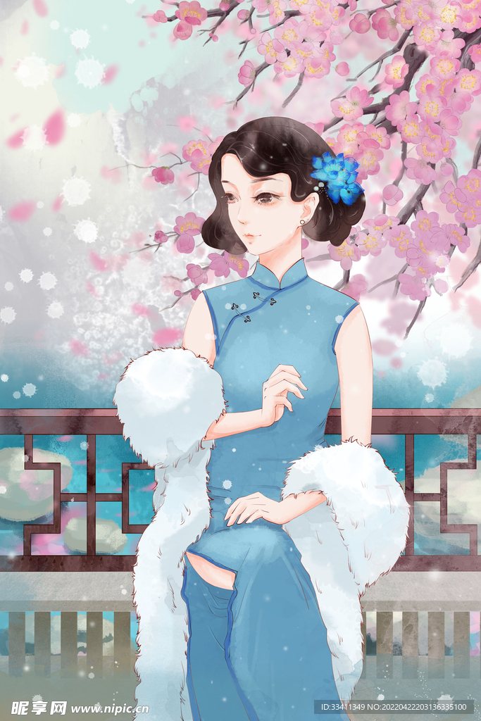 复古旗袍女装图片