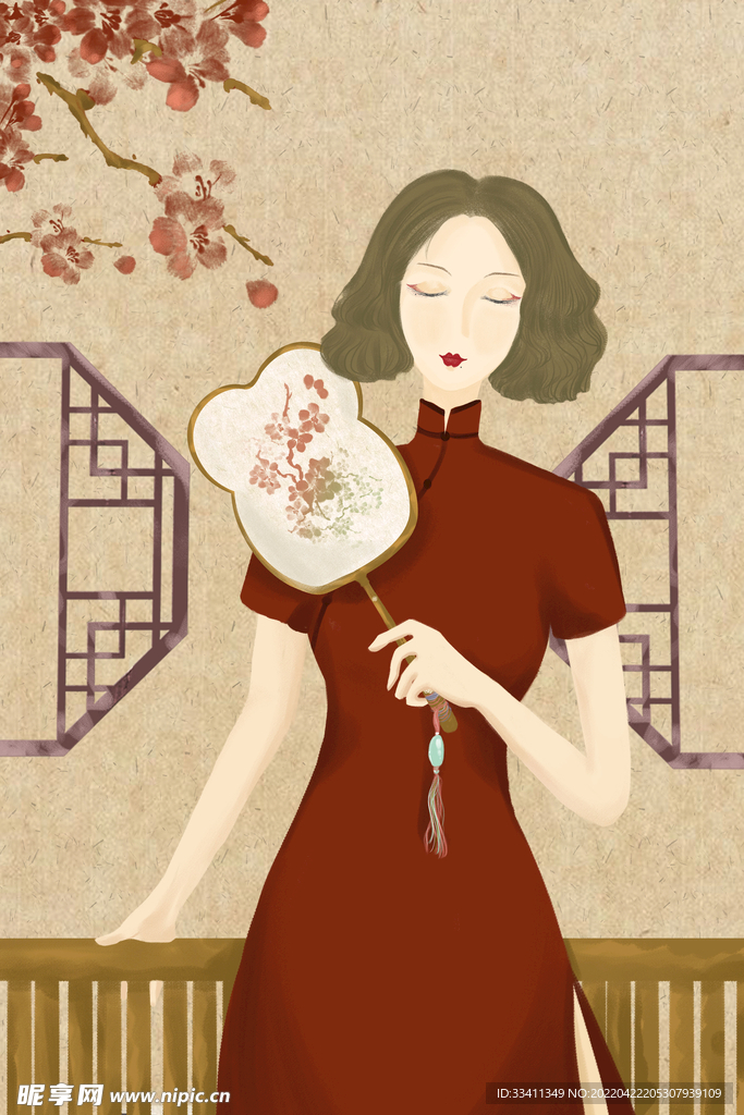复古旗袍女装图片