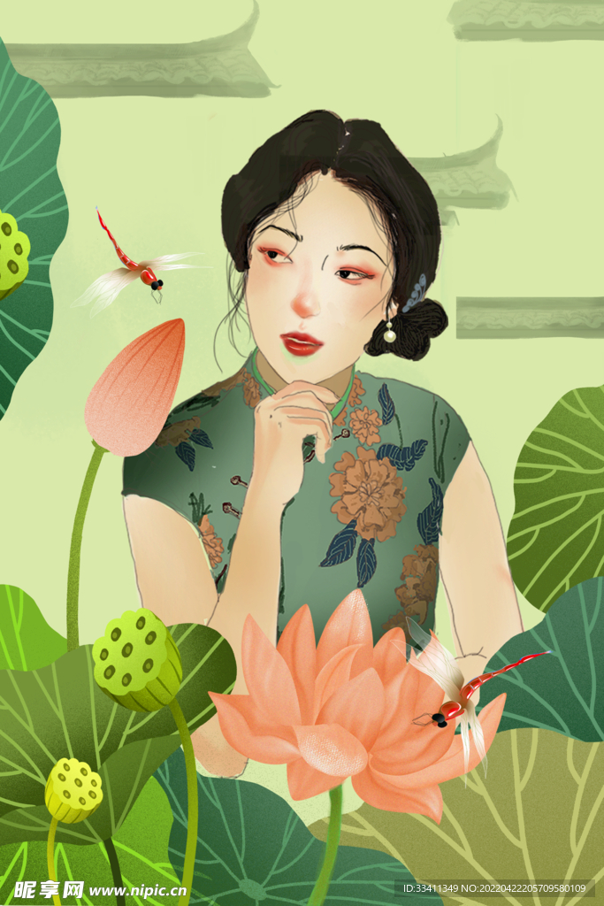 复古旗袍女装图片