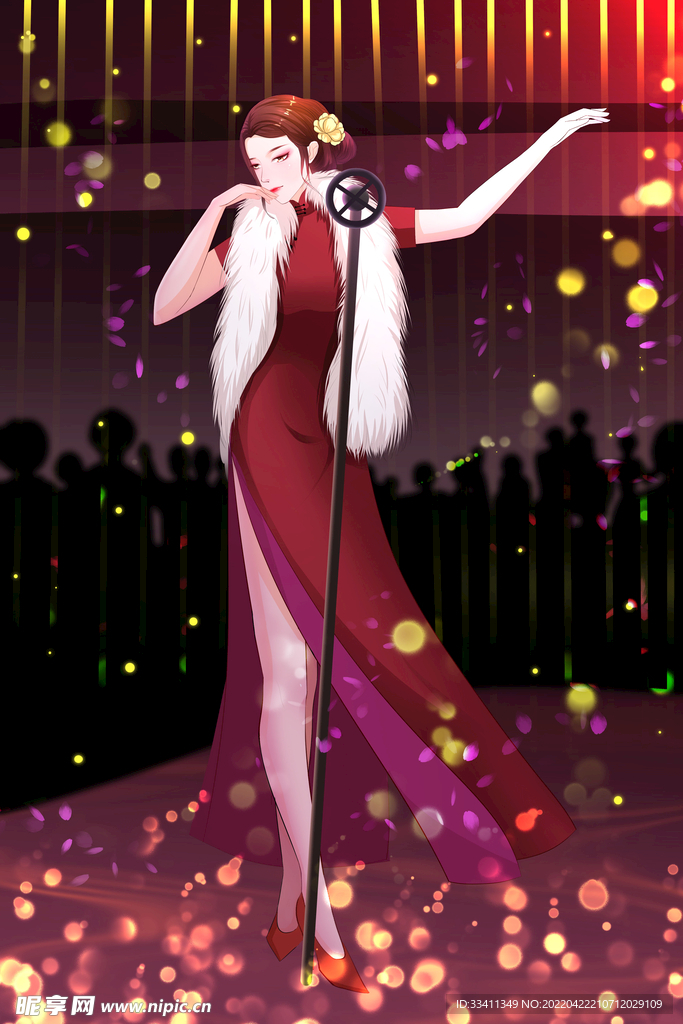 复古旗袍女装图片