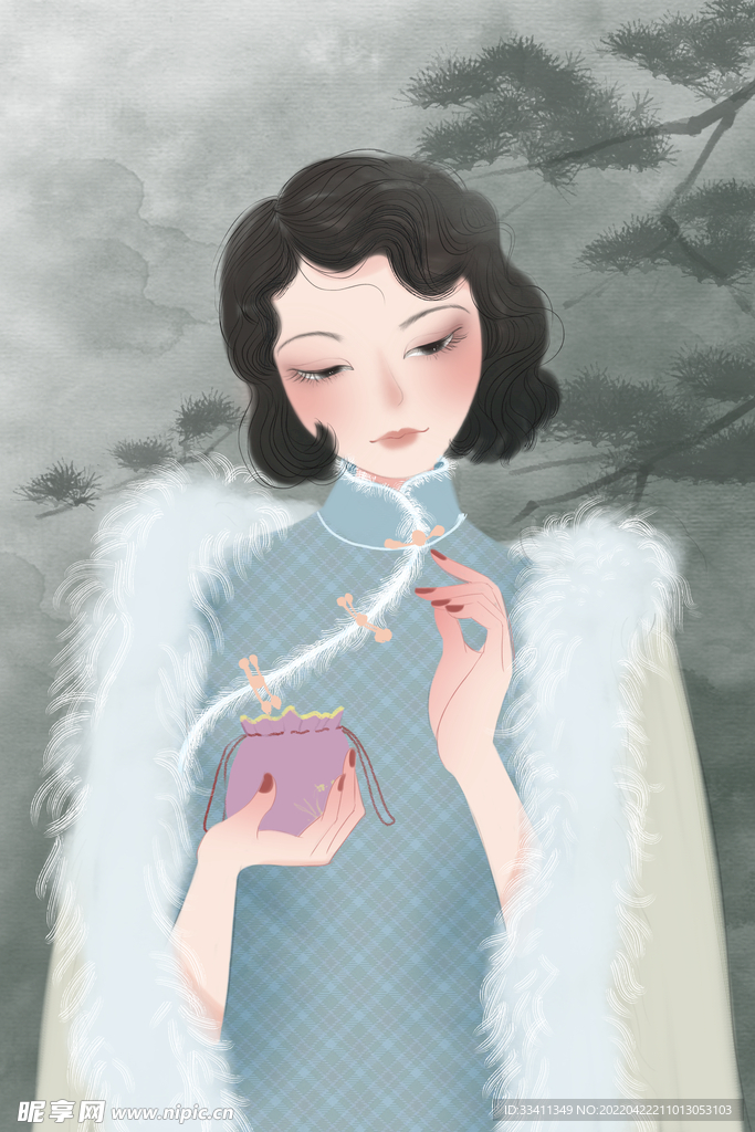  复古旗袍女装图片